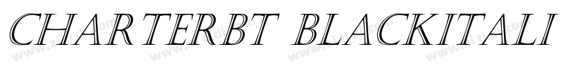 CharterBT BlackItali字体转换